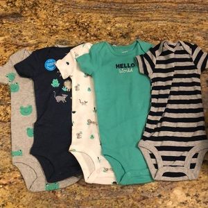 Carters Short Sleeved Onesies